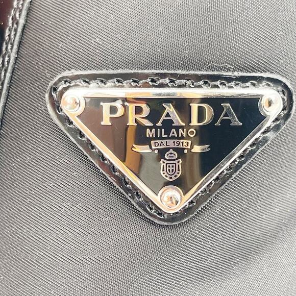 Prada Black Spazzolato Re-Nylon Metal Triangle Logo Combat Ankle Boot size IT 36 - Picture 9 of 14